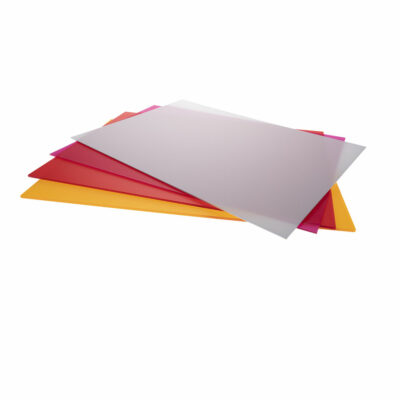 Set de table de couleur en plexiglas satiné